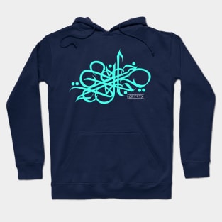 JawiGrafi in aqua glow Hoodie